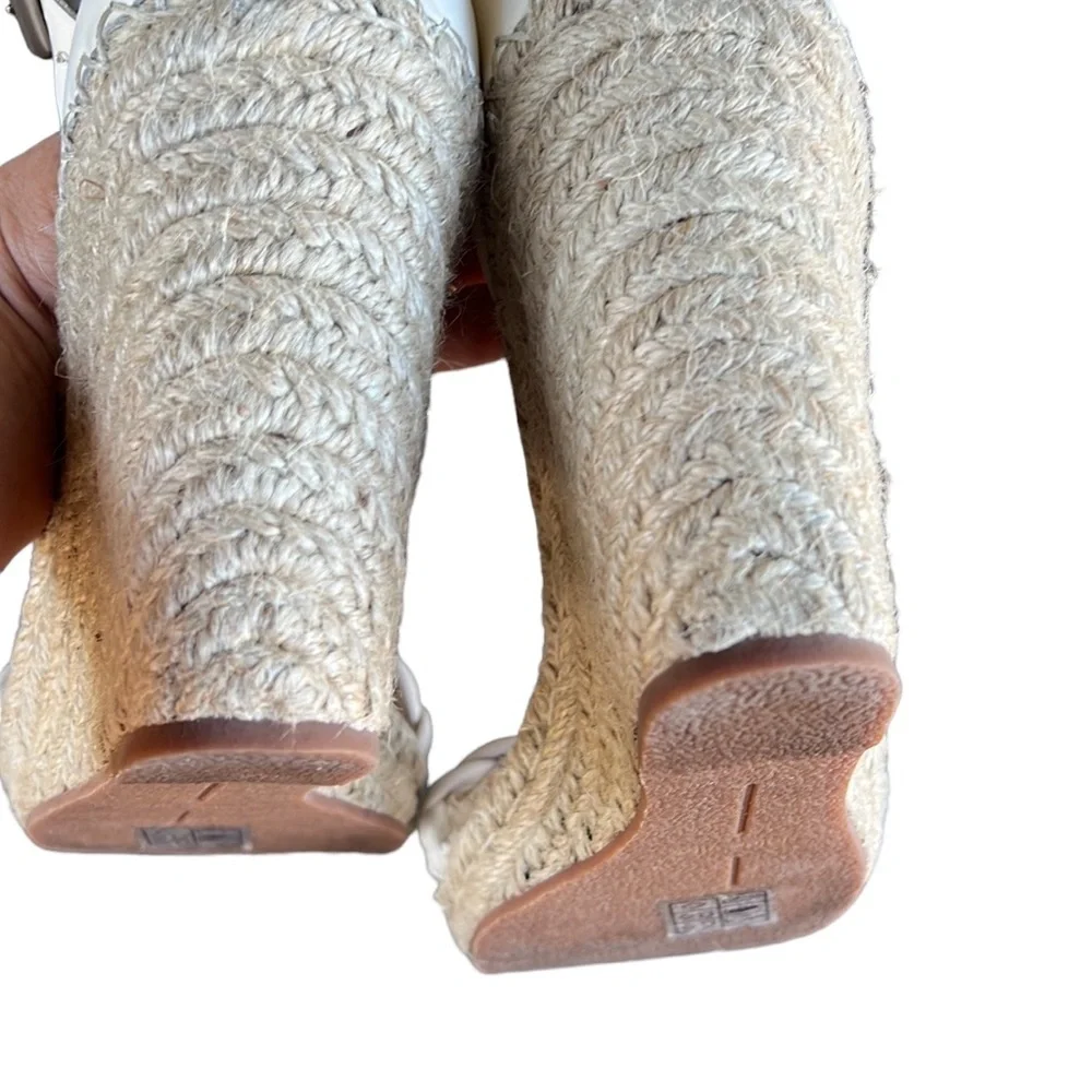 Dolce Vita Cream Braided Espadrille Wedge Sandals